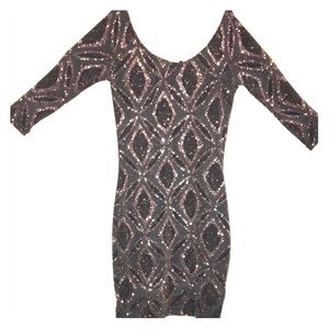 💎 Dazzling Gold glitter minidress 💎